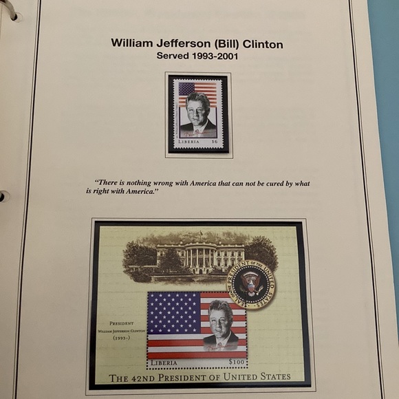 Stamp book: America Presidents - Picture 12 of 13